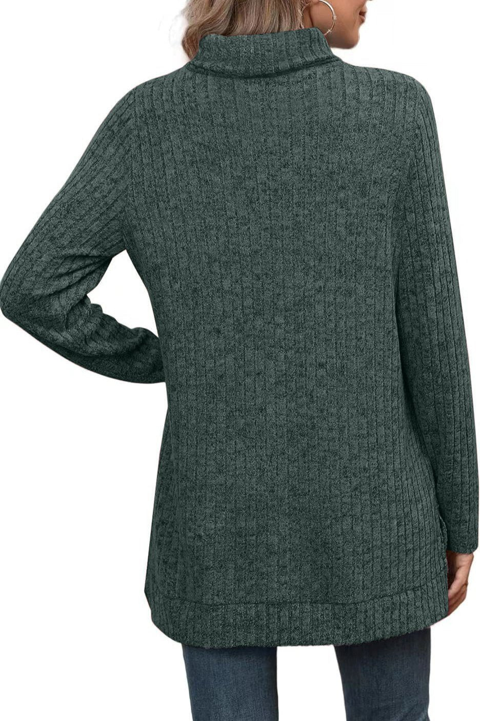 Green turtleneck - warm, stylish & versatile-4
