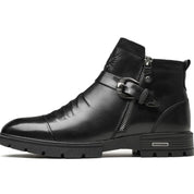 Men's slip-on leather mid-rise boots-2