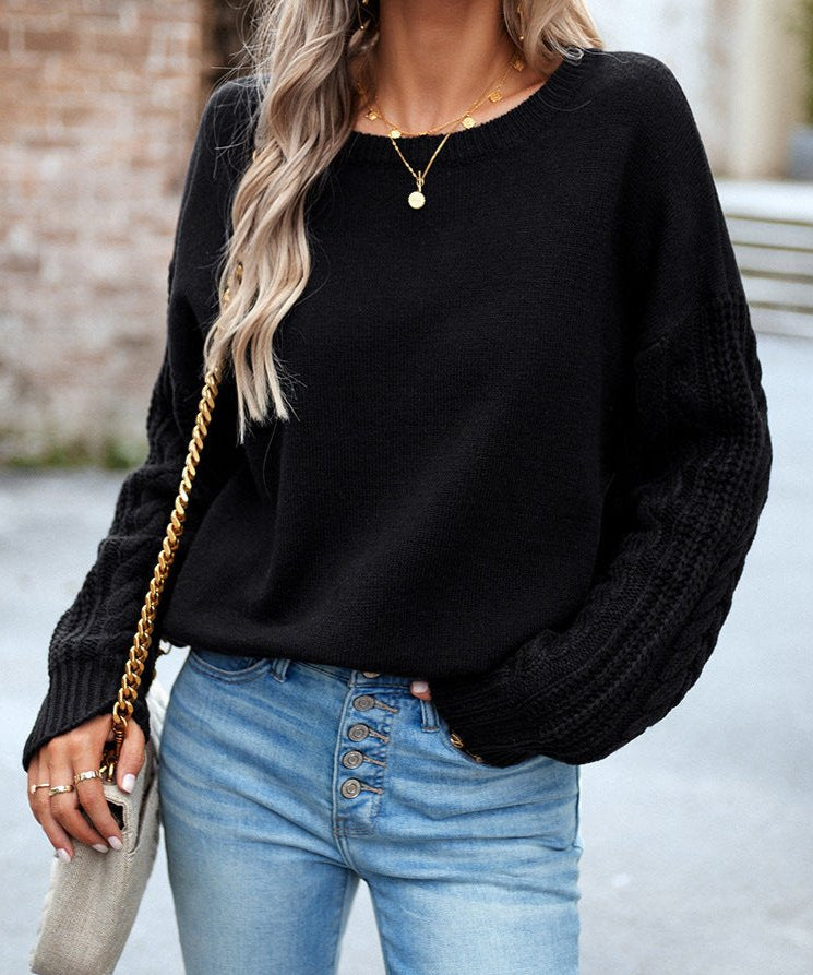 Long -sleeved women circular sweaters - warm & stylish in winter-4