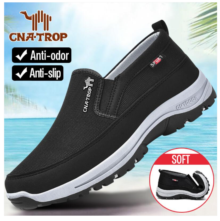 Comfortable Orthopedic Slip-On Shoes with Arch Support - Perfect Walking Plimsolls!
