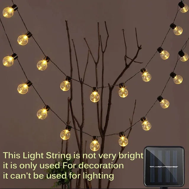 LumiGlow | Solar-Powered String Lights for Outdoor Décor