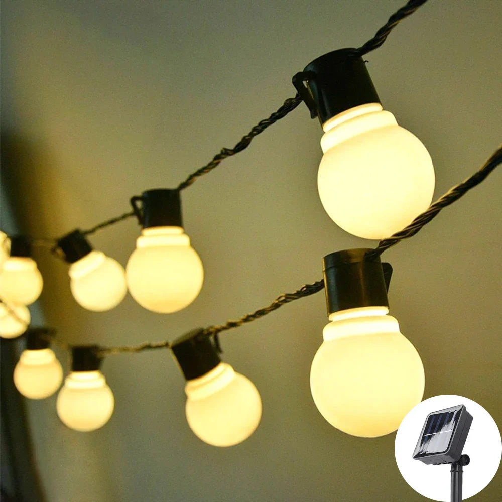 LumiGlow | Solar-Powered String Lights for Outdoor Décor