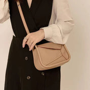 Amara | Geometric PU Leather Crossbody Sling Handbag