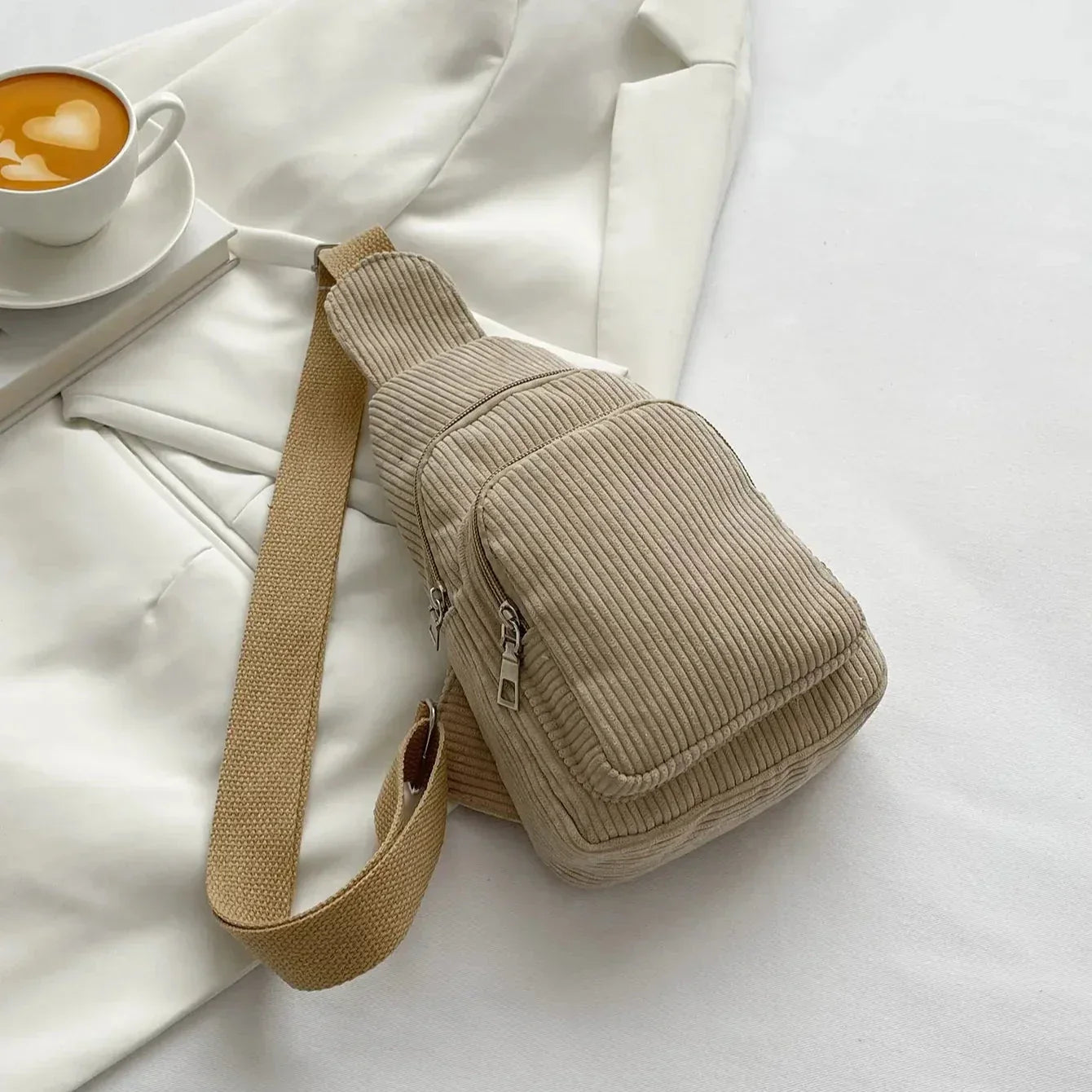 Emma | Women's Vintage Corduroy Small Shoulder Bag