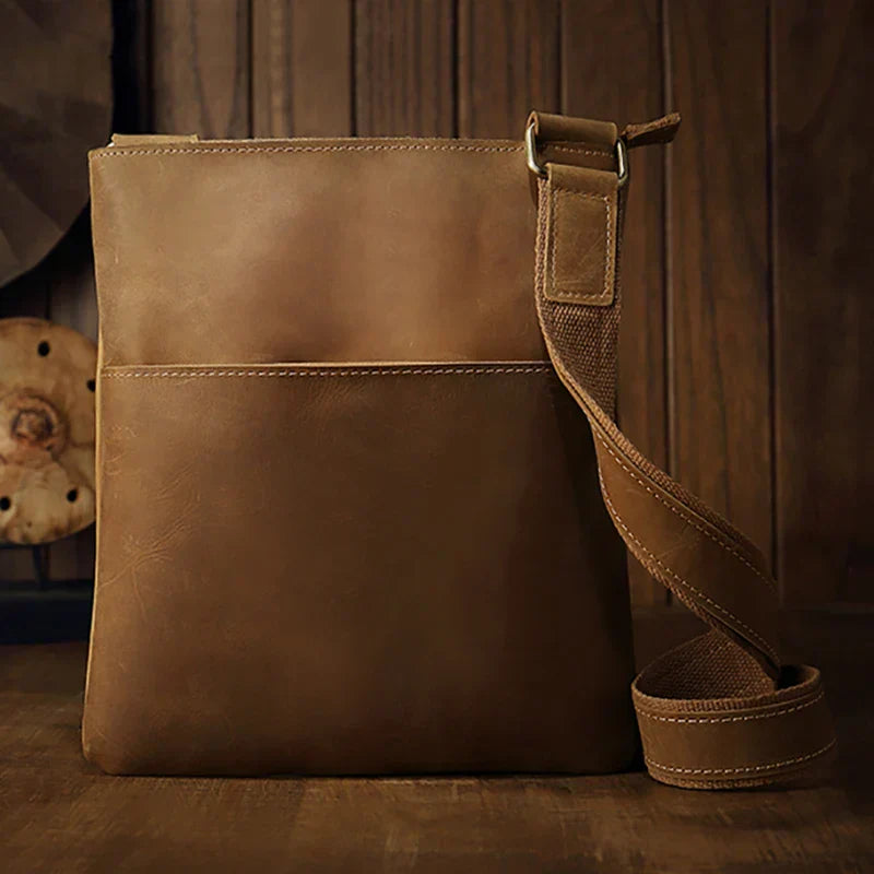 Jasper | Vintage Leather Crossbody Sling Travel Bag