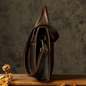 Liam | Men's Genuine Leather Business Briefcase Crossbody Messenger Bag