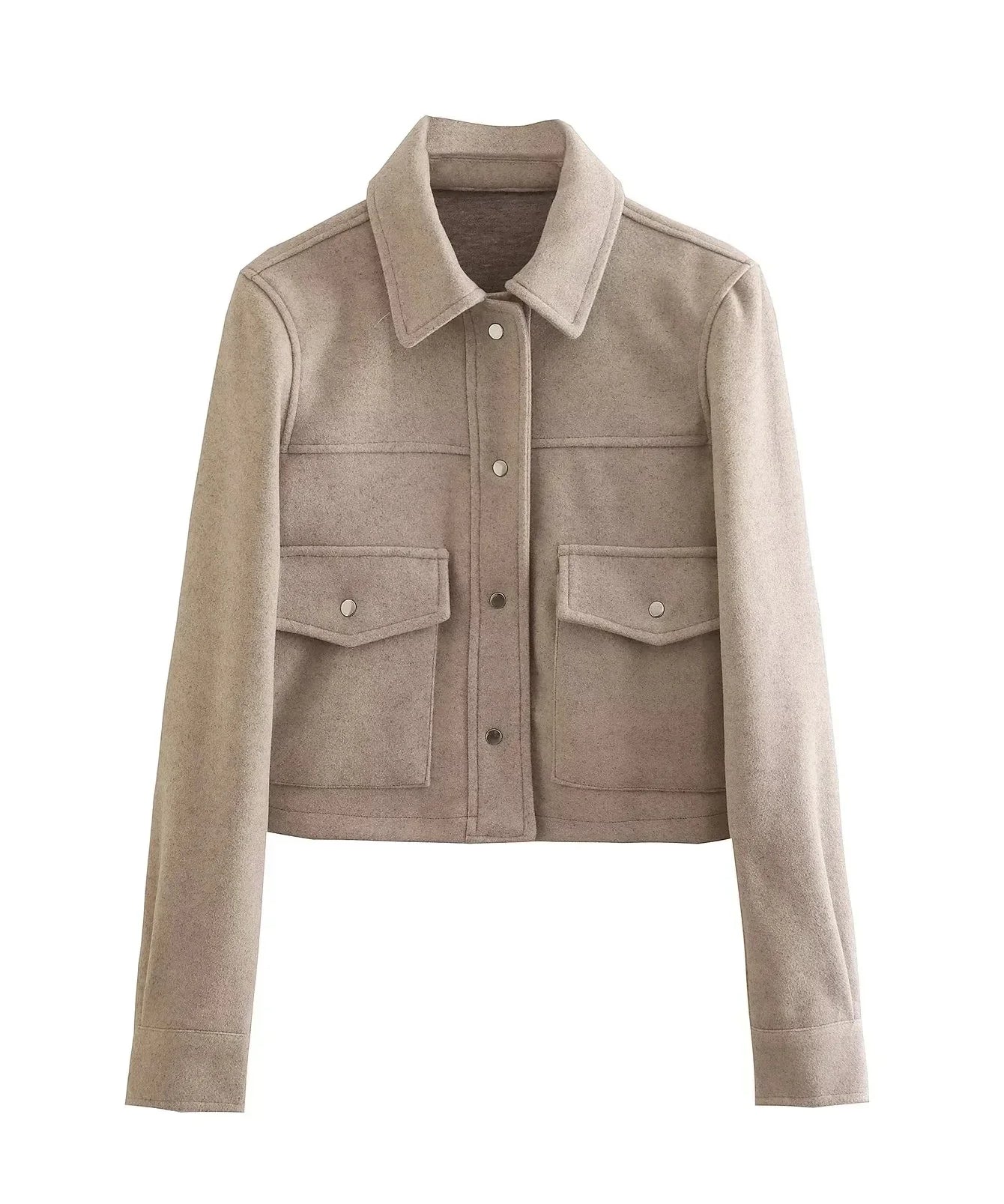 FIONA | Short Jacket with Front Pockets Style