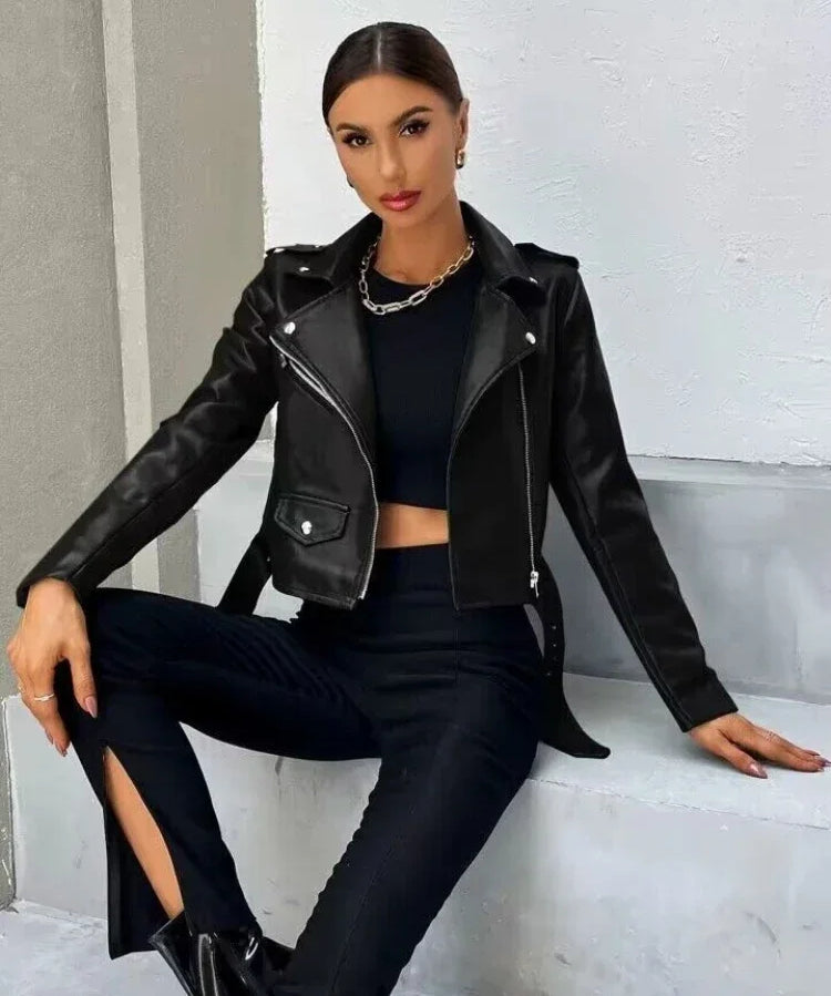 Kaia | Midnight Rebel Moto Jacket