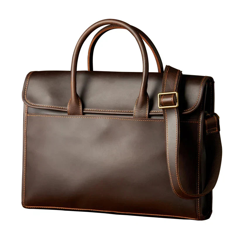 Liam | Men's Genuine Leather Business Briefcase Crossbody Messenger Bag