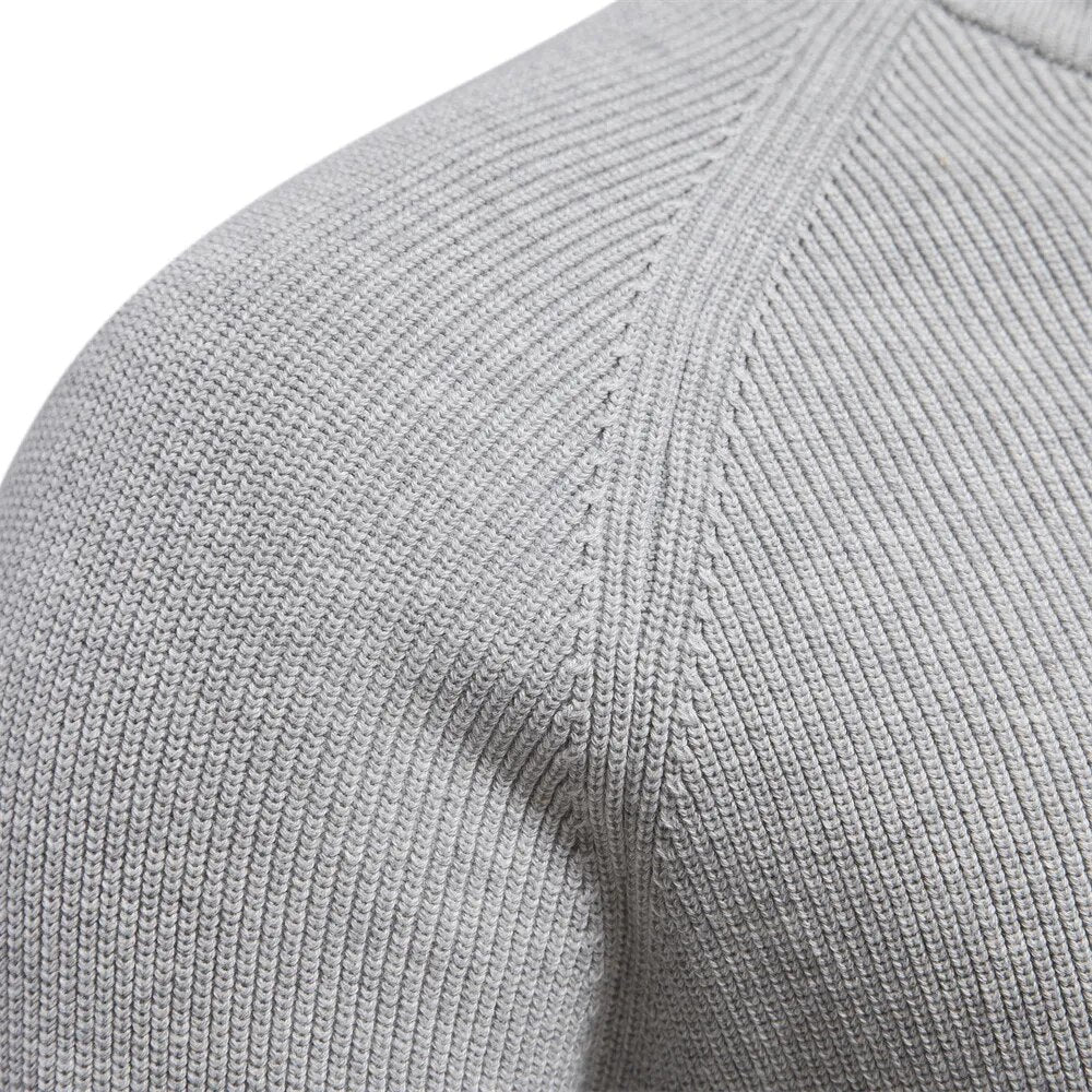 Men’s Sweater – Cotton Blend – Classic Fit – Half-Zip Collar – Ribbed Trim-6