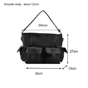Ella | Large Capacity Punk Leather Shoulder Bag Motorcycle