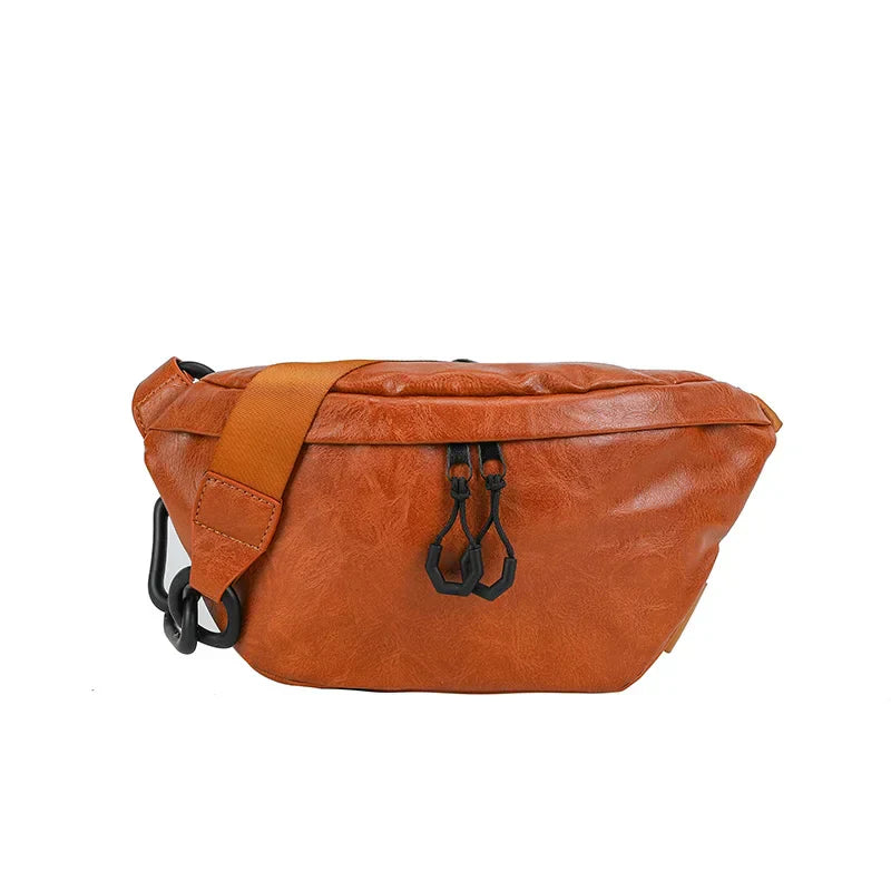 Amara | Minimalist Chain PU Leather Crossbody Fanny Pack