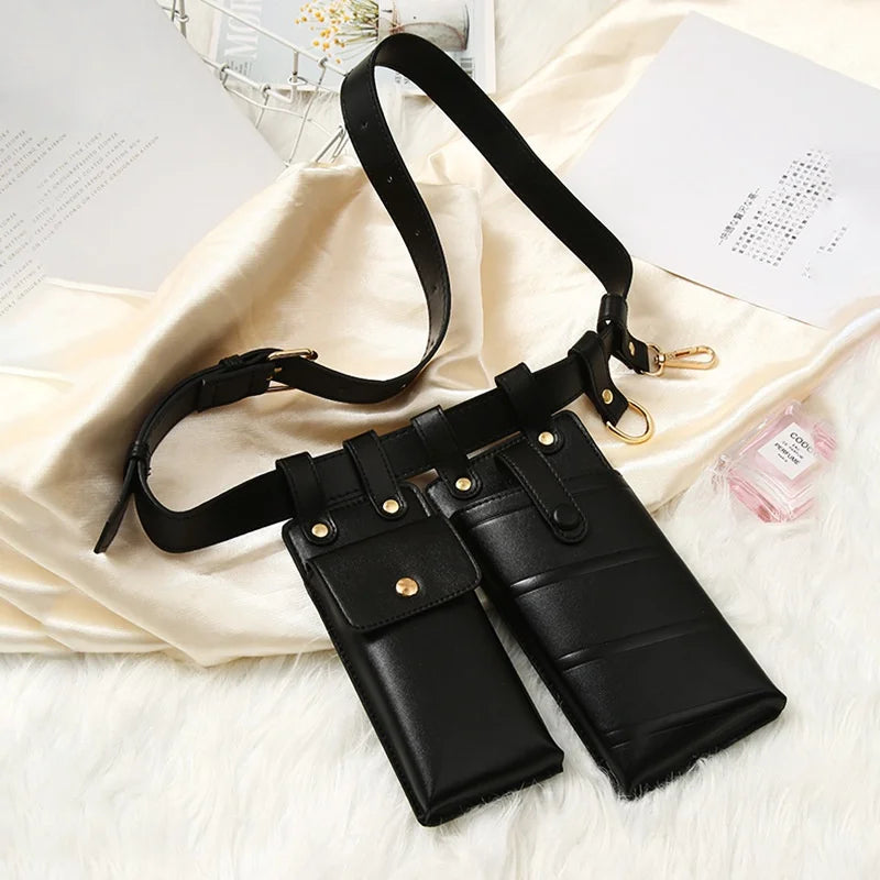 Isla | PU Leather Color Block Waist Bag