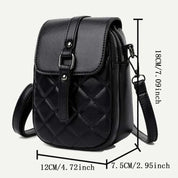 Bella | Women's Small Mini Argyle Quilted Crossbody Sling Bag
