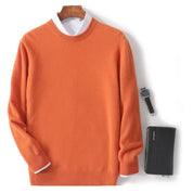 Men’s Crew Neck Sweater - Soft Knit - Wool Blend - Ribbed Cuffs & Hem - Regular Fit-2