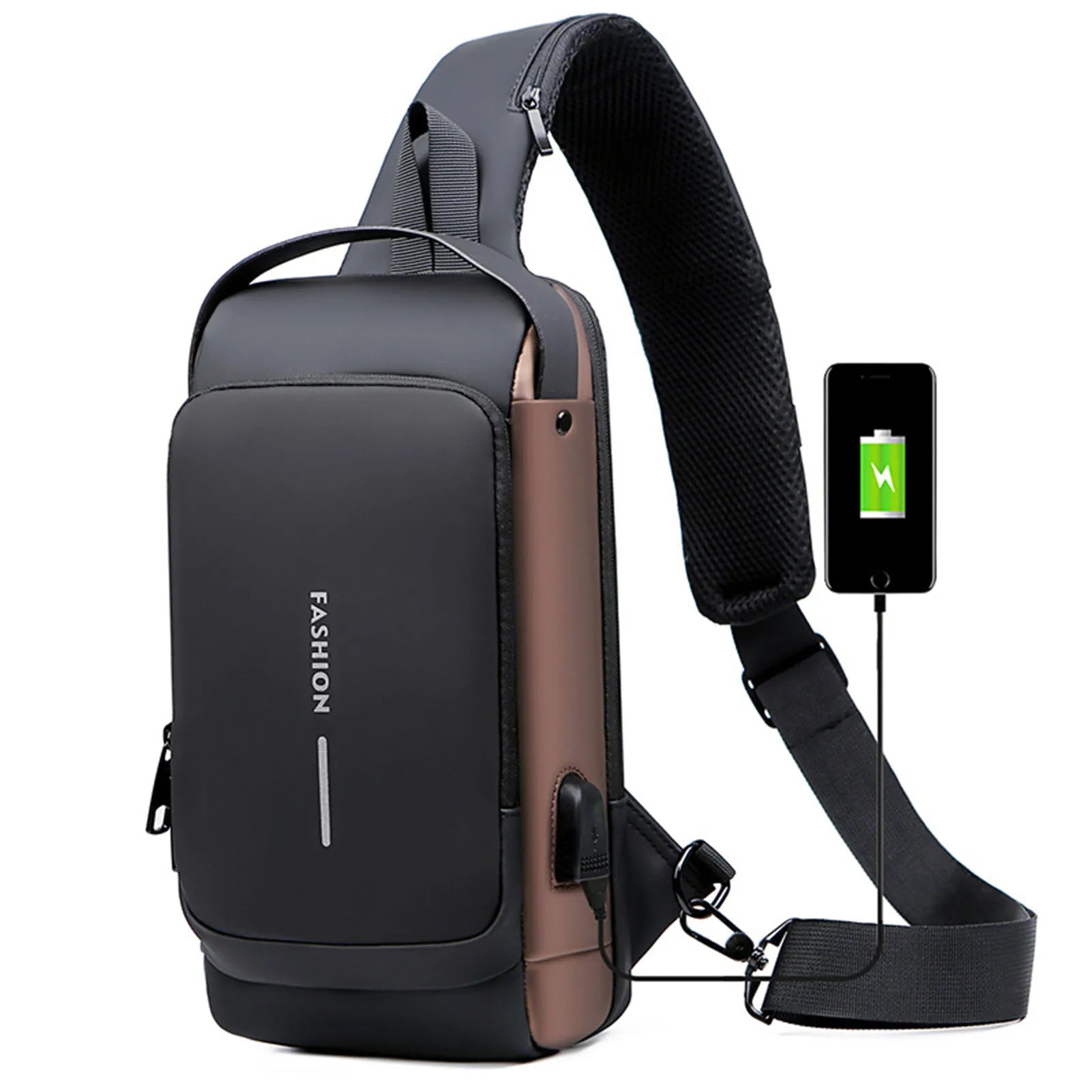 Ethan | Anti-Theft USB Crossbody Sling Travel Bag