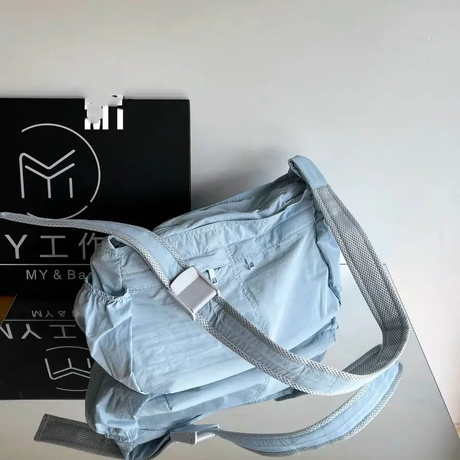 Isabel | Lightweight Waterproof Nylon Crossbody Messenger Bag