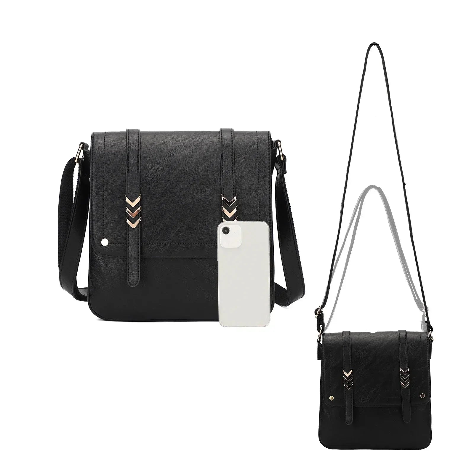 Lila | Double Pocket Crossbody Sling Bag