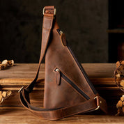 Lars | Genuine Leather Triangle Shoulder Bag