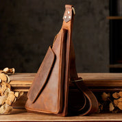 Lars | Genuine Leather Triangle Shoulder Bag
