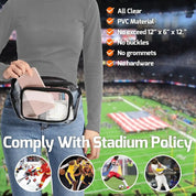 Emma | Transparent waterproof stadium-approved hip bag