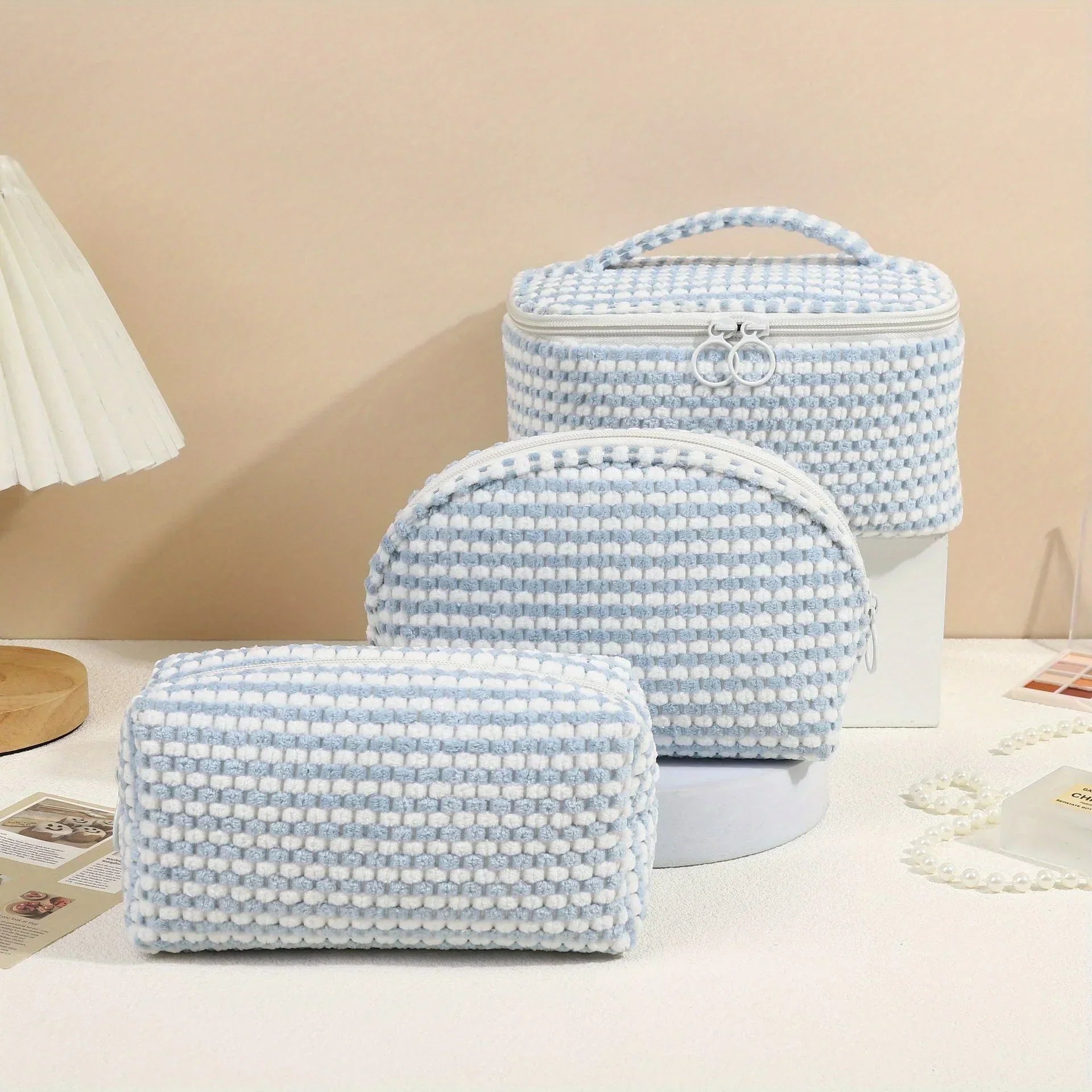 Emily | Stylish and Versatile Soft Cordura Cosmetic Bag Set
