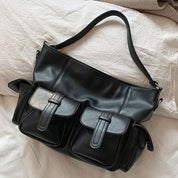 Ella | Large Capacity Punk Leather Shoulder Bag Motorcycle