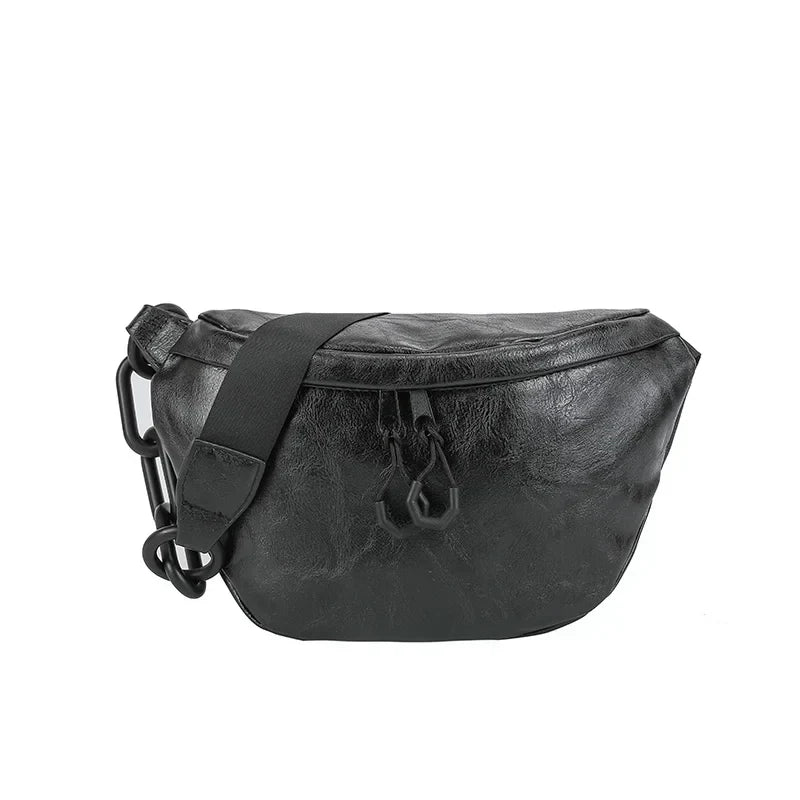 Amara | Minimalist Chain PU Leather Crossbody Fanny Pack