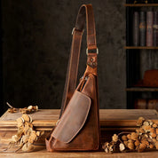 Lars | Genuine Leather Triangle Shoulder Bag