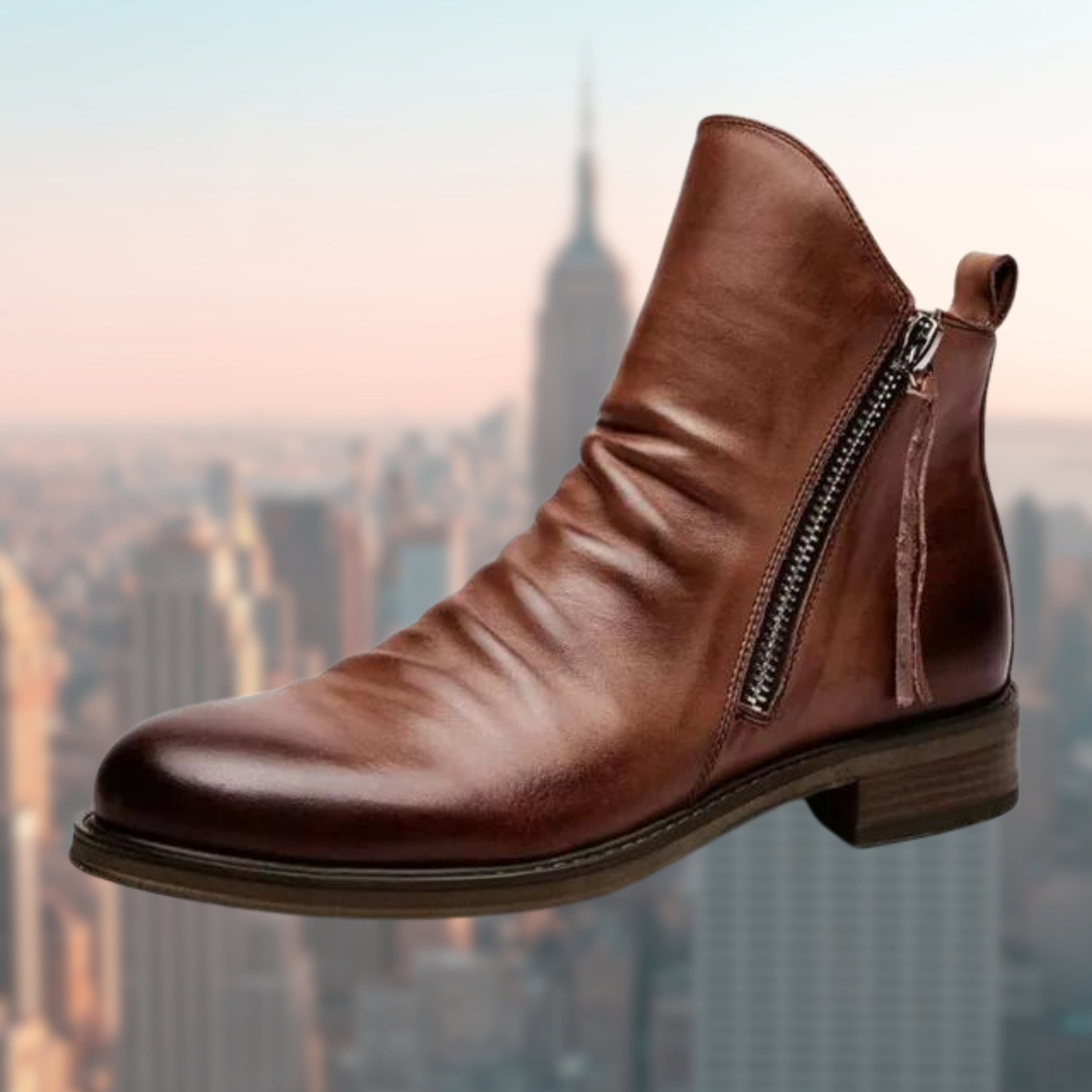 Leather Knee-High Boots-5