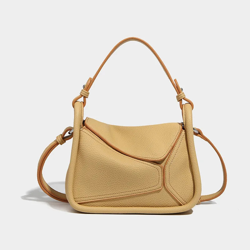 Amara | Geometric PU Leather Crossbody Sling Handbag