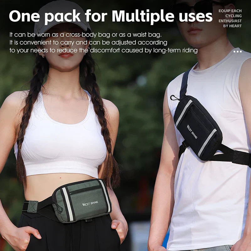 Kai | Reflective Waterproof Bicycle Crossbody Hip Bag