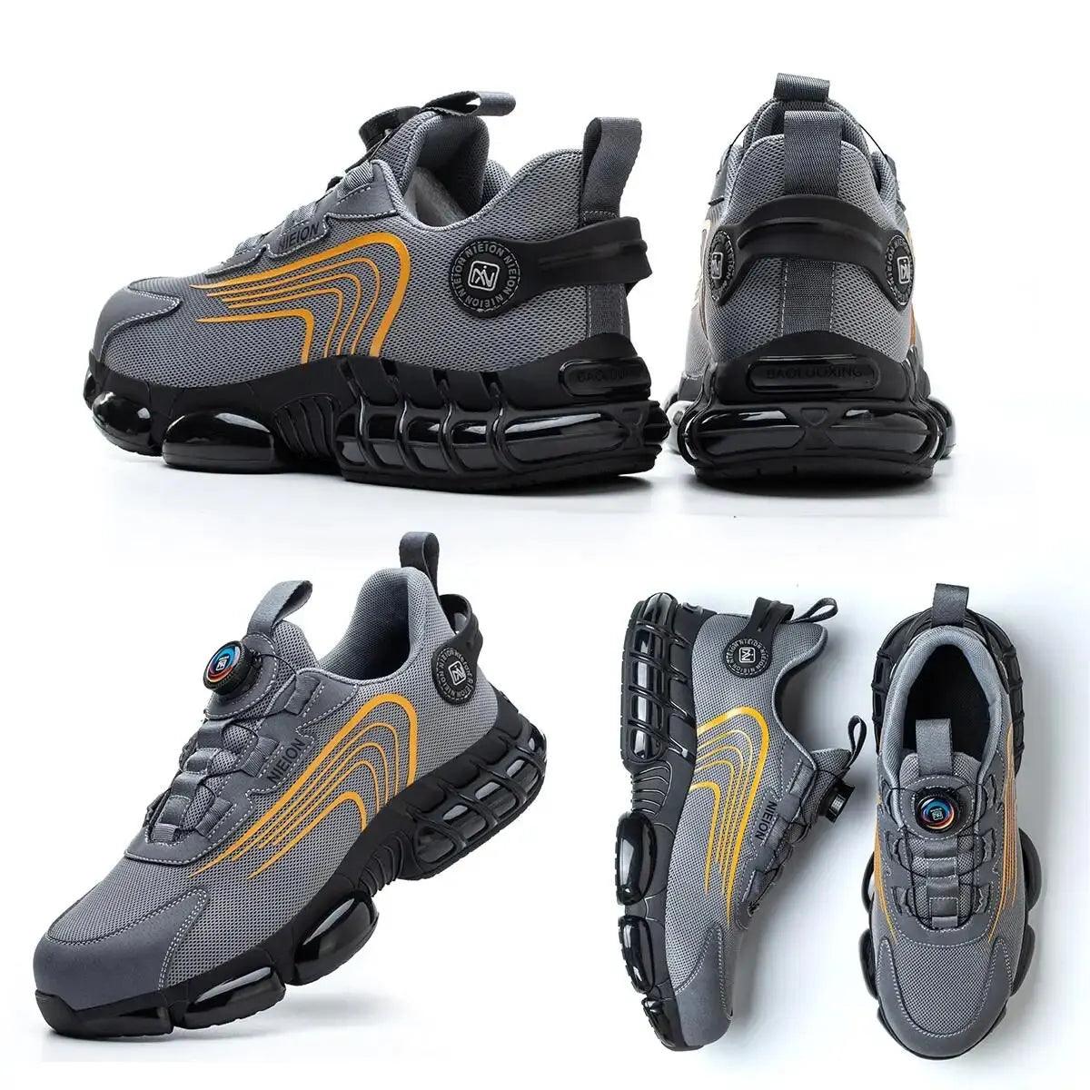 Work Safety Shoes with Rotating Buckle for Men-2