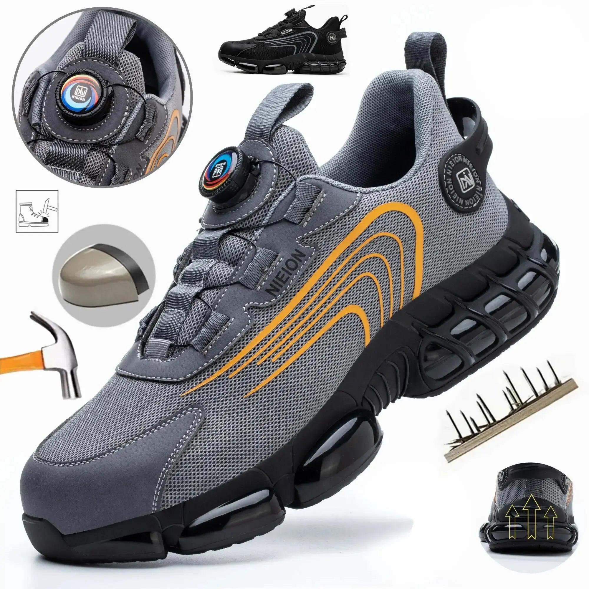 Work Safety Shoes with Rotating Buckle for Men-6