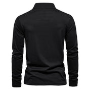 Men’s Long Sleeve Polo Shirt - Half Zip - Smart Casual - Structured Collar-5