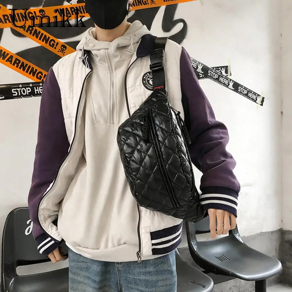 Ethan | Casual Quilted Crossbody Chest and Hip Bag