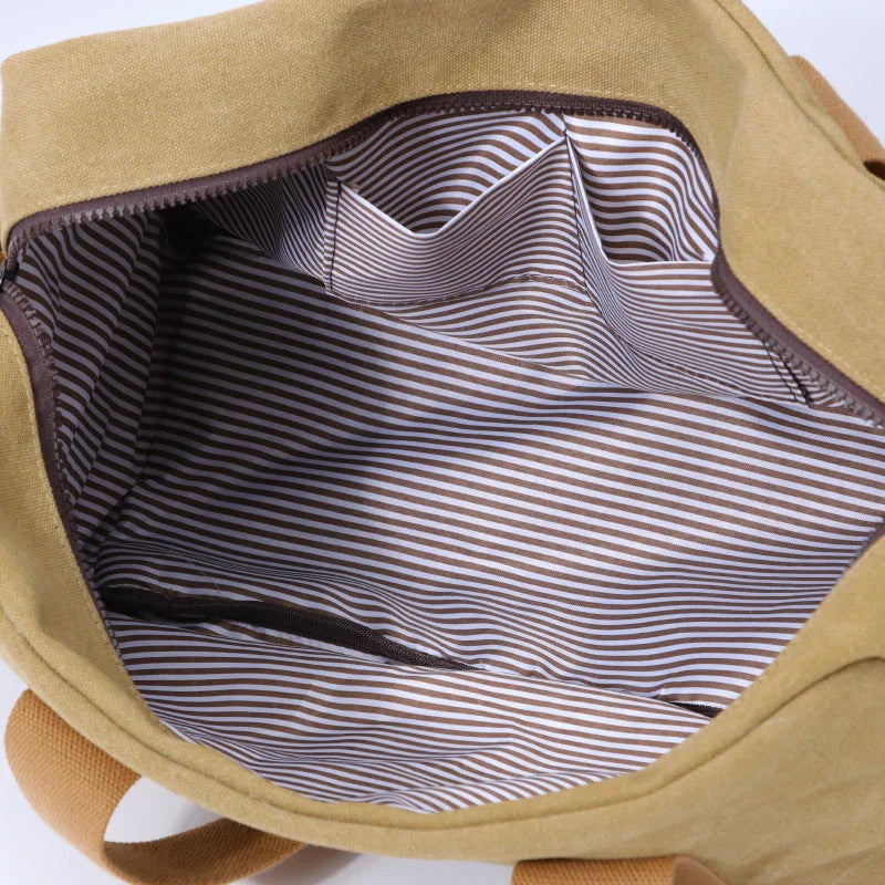 Joris | Large Vintage Canvas Travel Bag Shoulder Bag
