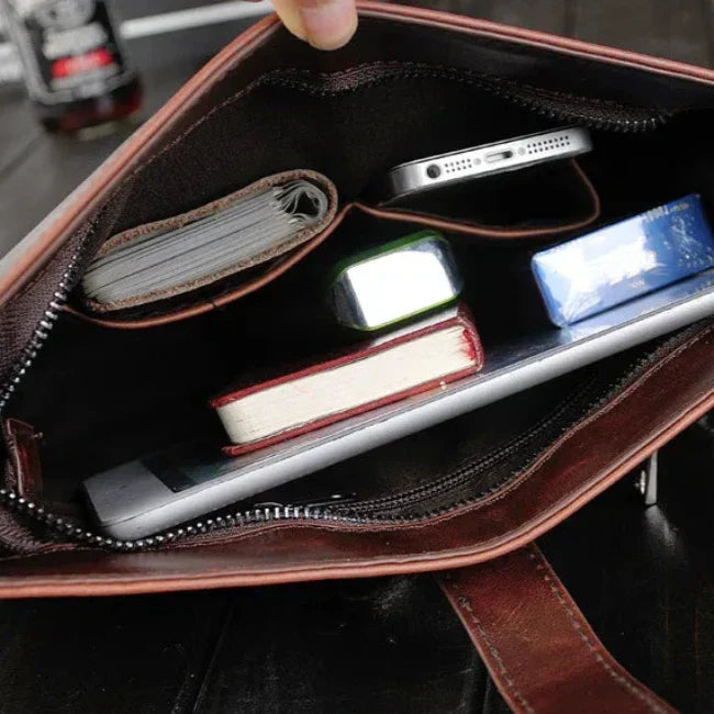 Liam | Retro Business Leather Shoulder Bag