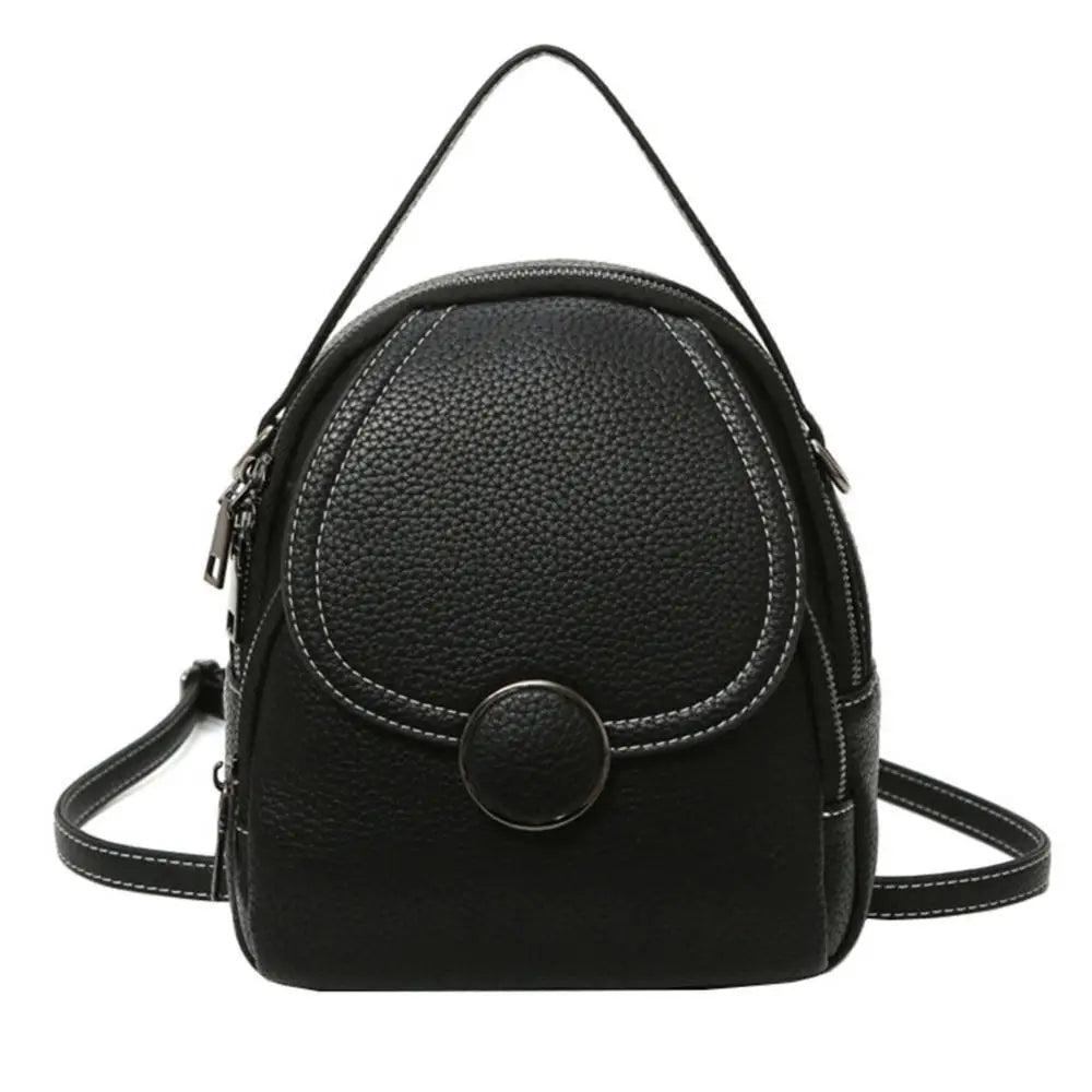 Sophie | Mini Foldable Leather Crossbody Sling Handbag Backpack with Handle