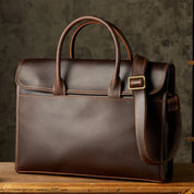 Liam | Men's Genuine Leather Business Briefcase Crossbody Messenger Bag