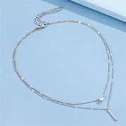 SparkleTwist | Layered Chain Necklace for Modern Elegance