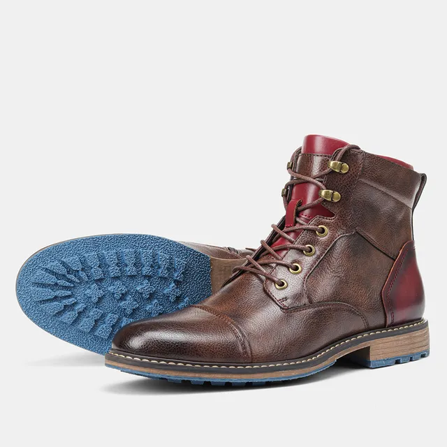 Bruce | Rugged Lace-Up Boots