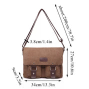 Max | Vintage Canvas Leather Shoulder Bag for Men