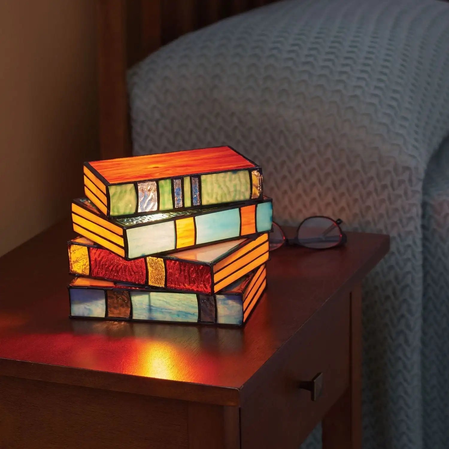 AuraGlow | Creative Book Stack Lighting for Book Lovers