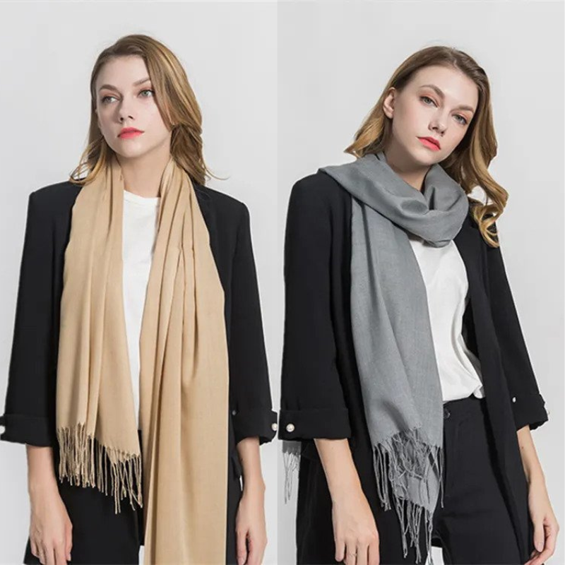 Sylvania | Elegant Fringe Drape Scarf