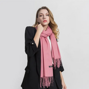 Sylvania | Elegant Fringe Drape Scarf