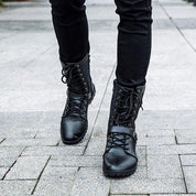 Men's lace-up boots with buckle closure-5