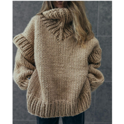 Erenabaji | Ladies oversized knit sweater | Warmth-4
