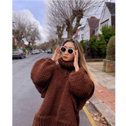 Erenabaji | Ladies oversized knit sweater | Warmth-5