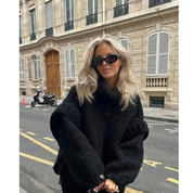 Erenabaji | Ladies oversized knit sweater | Warmth-6